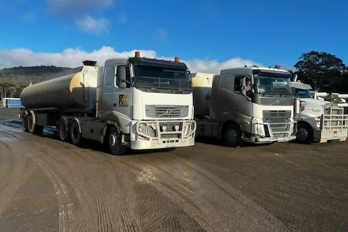 A water delivered